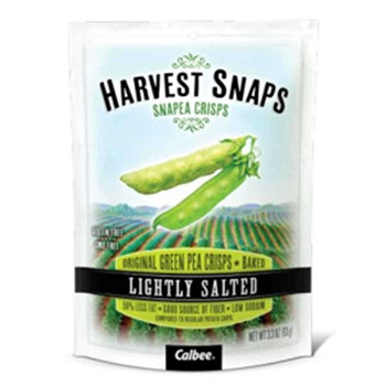 Calbea Snapea Crisp - Harvest Snaps Lightly Salted Snapea Crisps - Snack Pack - .75 oz - case of 36 Calbea Snapea Crisp - Harvest Snaps Lightly Salted Snapea Crisps - Snack Pack - .75 oz - case of 36