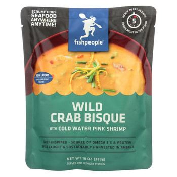 Fishpeople Wild Crab Bisque - Pink Shrimp - Case of 12 - 10 oz. Fishpeople Wild Crab Bisque - Pink Shrimp - Case of 12 - 10 oz.