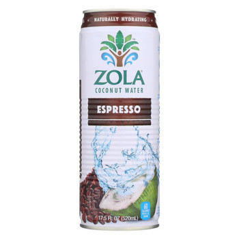 Zola - Coconut Water - Espresso - Case of 12 - 17.5 oz.