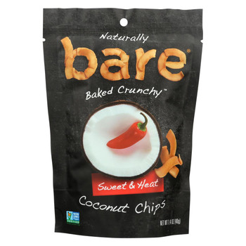 Bare Fruit All Natural Crunchy Coconut Chips Sweet 'N Heat - Case of 12 - 40 Gram