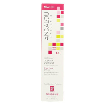 Andalou Naturals Color plus Correct - Sheer SPF 30 - Nude - 2 oz Andalou Naturals Color plus Correct - Sheer SPF 30 - Nude - 2 oz
