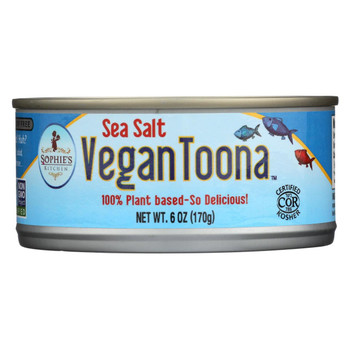 Sophie's Kitchen Vegan Toona - Sea Salt - Case of 12 - 6 oz.