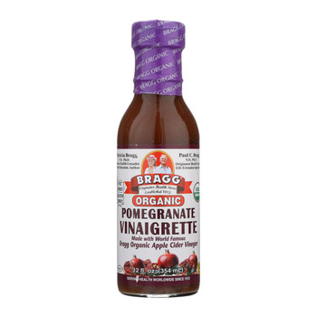 Bragg - Organic Vinaigrette Dressing - Pomegranate - Case of 6 - 12 Fl oz.