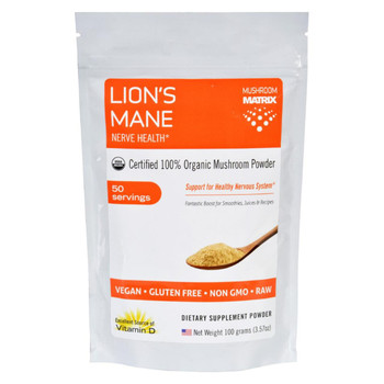Mushroom Matrix Lions Mane - Organic - Powder - 3.57 oz