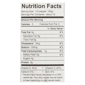 Divina - Organic Fire Roasted Sweet Peppers - Case of 6 - 12.3 oz.