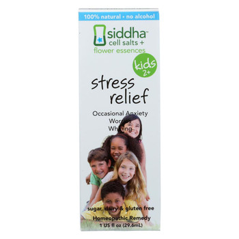 Siddha Flower Essences Stress Relief - Kids - Age Two Plus - 1 fl oz Siddha Flower Essences Stress Relief - Kids - Age Two Plus - 1 fl oz