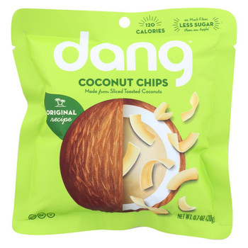 Dang - Toasted Coconut Chips - Original Recipe - Case of 24 - .7 oz.