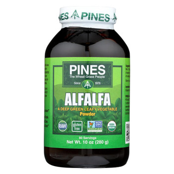 Pines International Alfalfa - Organic - Powder - 10 oz Pines International Alfalfa - Organic - Powder - 10 oz