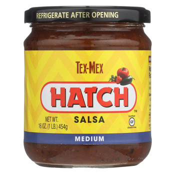 Hatch Chili Salsa - Tex Mex - Med - Case of 6 - 16 oz Hatch Chili Salsa - Tex Mex - Med - Case of 6 - 16 oz