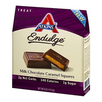 Atkins Endulge Pieces - Milk Chocolate Caramel Squares - 5 oz Atkins Endulge Pieces - Milk Chocolate Caramel Squares - 5 oz