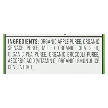 Happy Tot Happy Baby Organic Creamies - Apple Spinach Pea and Kiwi - Case of 16 - 4.22 oz.