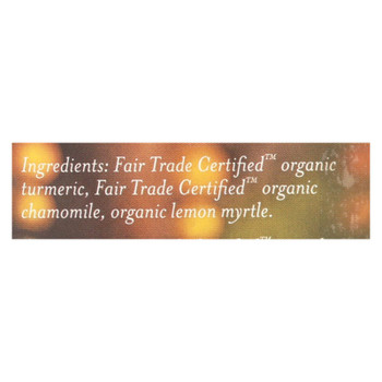 Numi Tea - Organic - Turmeric - Fields of Gold - 12 Bags - Case of 6