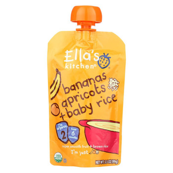 Ella's Kitchen Baby Rice - Bananas Apricots - Case of 12 - 3.5 oz.