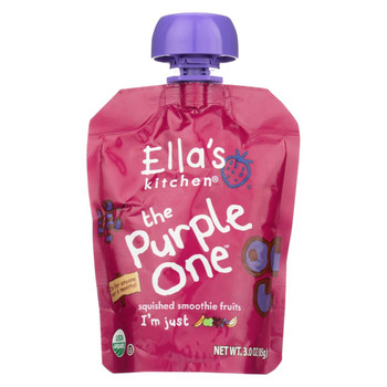 Ella's Kitchen Smoothie Fruits - Purple - Case of 12 - 3 oz.
