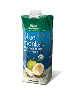 Blue Monkey Coconut Water - Natural - Case of 24 - 16.9 oz.