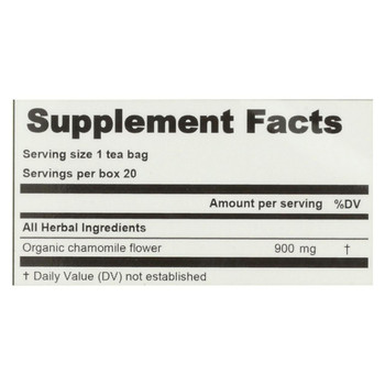 Lifestyle Awareness Herbal Tea - Organic Chamomile - Case of 6 - 20 Bags Lifestyle Awareness Herbal Tea - Organic Chamomile - Case of 6 - 20 Bags