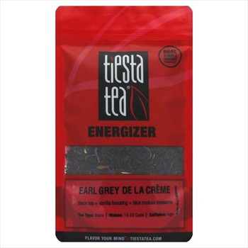 Tiesta Tea Energizer Black Tea - Earl Grey De La Cr?me - Case of 6 - 1.7 oz.
