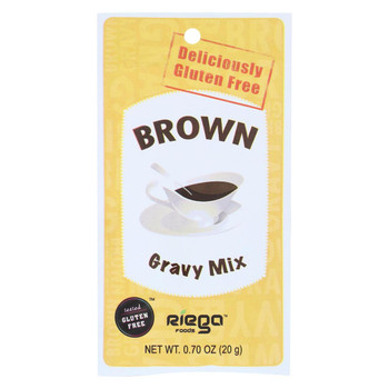 Riega Foods Gravy Mix - Turkey Style - Case of 8 - 0.7 oz.