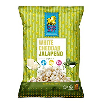 Pop Art Gourmet Popcorn - Whit - Case of 24 - 1.25 oz.