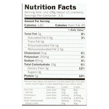 Luke's Organic Chia Seed Crackers - Multi Grain and Seeds - Case of 6 - 3.5 oz. Luke's Organic Chia Seed Crackers - Multi Grain and Seeds - Case of 6 - 3.5 oz.