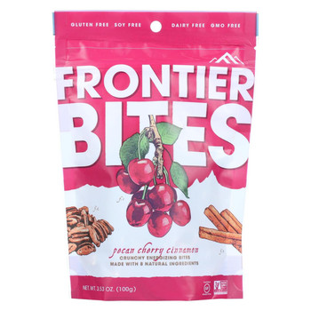 Frontier Bites Pecan Cherry Cinnamon - Cherry Cinnamon - Case of 6 - 3.53 oz. Frontier Bites Pecan Cherry Cinnamon - Cherry Cinnamon - Case of 6 - 3.53 oz.