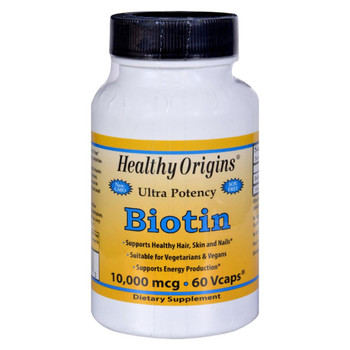 Healthy Origins Biotin - 10000 mcg - 60 Vcaps