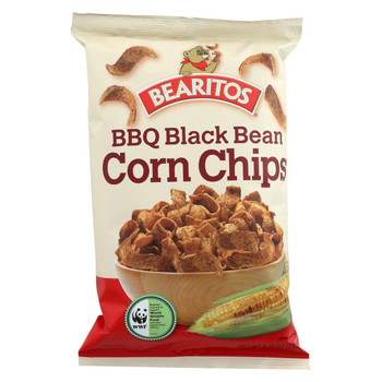 Bearitos Corn Chip - BBQ Black Bean - Case of 12 - 8.25 oz Bearitos Corn Chip - BBQ Black Bean - Case of 12 - 8.25 oz
