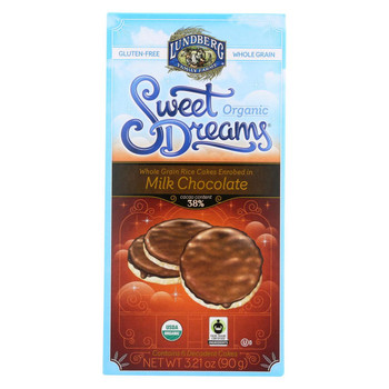 Lundberg Family Farms Organic Milk Chocolate Sweet Dreams - Case of 12 - 3.2 oz.