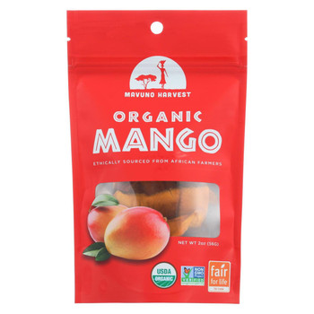 Mavuno Harvest Gluten - Free Dried Mango - Case of 6 - 2 oz.