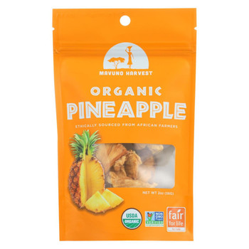 Mavuno Harvest Gluten - Free Dried Pineapple - Case of 6 - 2 oz.