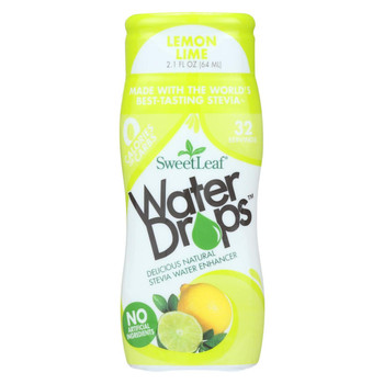 Sweet Leaf Stevia Water Enhancer Water Drops - Lemon Lime - Case of 6 - 2.1 Fl oz.