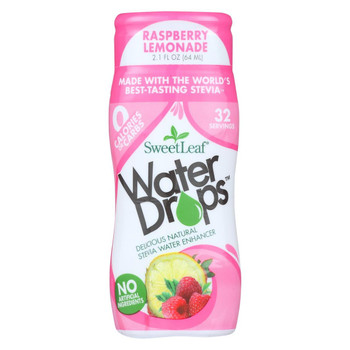 Sweet Leaf Stevia Water Enhancer Water Drops - Raspberry and Lemonade - Case of 6 - 2.1 Fl oz.