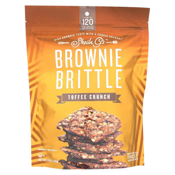 Sheila G's Brownie Brittle - Toffee Crunch - Case of 12 - 5 oz. Sheila G's Brownie Brittle - Toffee Crunch - Case of 12 - 5 oz.