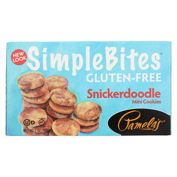 Pamela's Products - Simple bites Mini Cookies - Snickerdoodle - Case of 6 - 7 oz. Pamela's Products - Simple bites Mini Cookies - Snickerdoodle - Case of 6 - 7 oz.