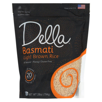Della - Basmati Light Brown Rice - Case of 6 - 28 oz. Della - Basmati Light Brown Rice - Case of 6 - 28 oz.