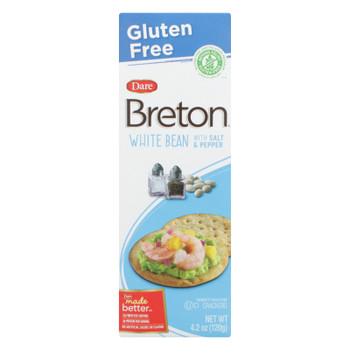 Breton/dare - Cracker Wht Bean Slt&pep - CS of 6-4.2 OZ