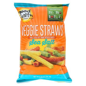 Good Health Veggie Straws - Sea Salt - 6.75 oz - case of 10