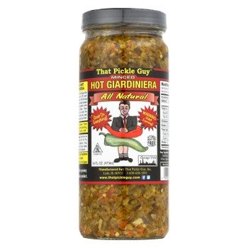 That Pickle Guy Giardiniera - Hot - Minced - Case of 12 - 16 fl oz