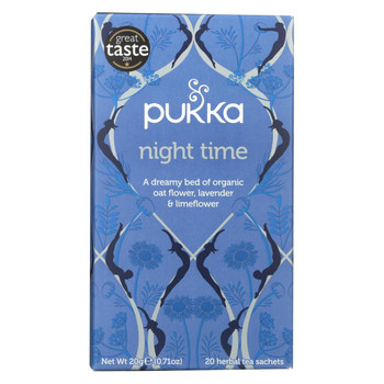 Pukka Herbal Teas Tea - Organic - Night Time - 20 Bags - Case of 6 Pukka Herbal Teas Tea - Organic - Night Time - 20 Bags - Case of 6