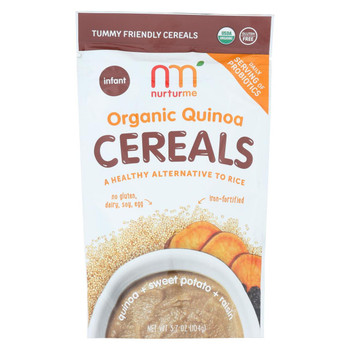Nurturme Organic Cereal - Quinoa and Sweet Potato Raisin - Case of 6 - 3.7 oz. Nurturme Organic Cereal - Quinoa and Sweet Potato Raisin - Case of 6 - 3.7 oz.