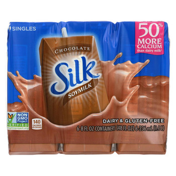 Silk Soymilk - Chocolate - Case of 3 - 8 Fl oz.