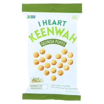 I Heart Keenwah Quinoa Puffs - Herbes De Provence - Case of 12 - 3 oz.