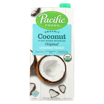 Pacific Natural Foods Coconut Original - Unsweetened - Case of 12 - 32 Fl oz.