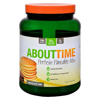 About Time - Protein Pancake Mix - Chocolate Chip - 1.5 lb