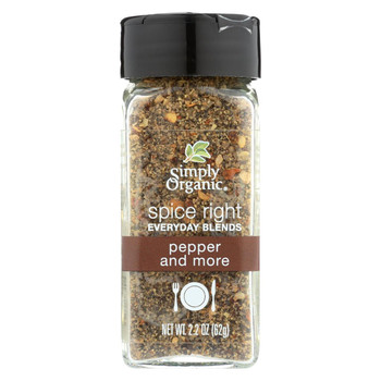 Simply Organic Spice Right Pepper and More - Case of 6 - 2.2 oz.