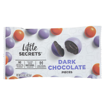 Little Secrets Dark Chocolate Candies - Classic Dark - Case of 12 - 1.5 oz. Little Secrets Dark Chocolate Candies - Classic Dark - Case of 12 - 1.5 oz.