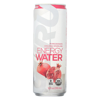 Guru Energy Drink Energy Water - Pomegranate - Case of 12 - 12 Fl oz.