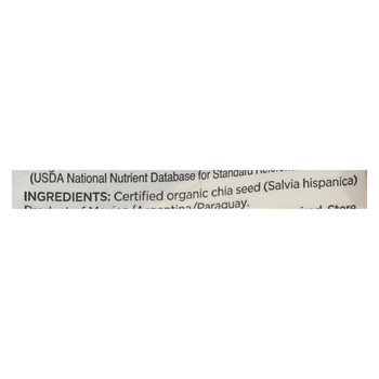 Navitas Naturals Chia Seeds - Organic - Raw - 4 oz - case of 12 Navitas Naturals Chia Seeds - Organic - Raw - 4 oz - case of 12
