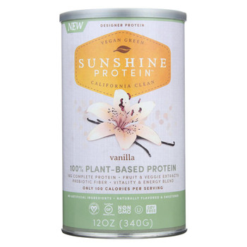 Sunshine Protein Shake Mix - Plant-Based - Vanilla - 12 oz Sunshine Protein Shake Mix - Plant-Based - Vanilla - 12 oz