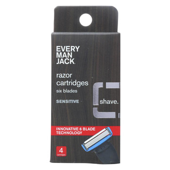 Every Man Jack Razor Cartridges - Cartridges - 4 Count